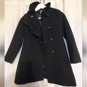 Girls Black Peacoat size 7/8